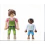 Playmobil - Set 2 figurine Femeie fermier cu copil si vitel Playmobil - 5